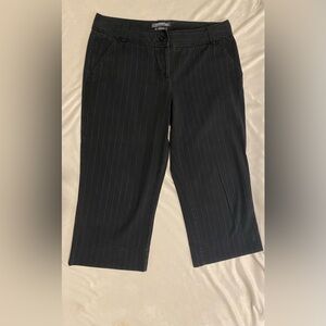 Hillard & Hanson Black Pinstripe Trousers